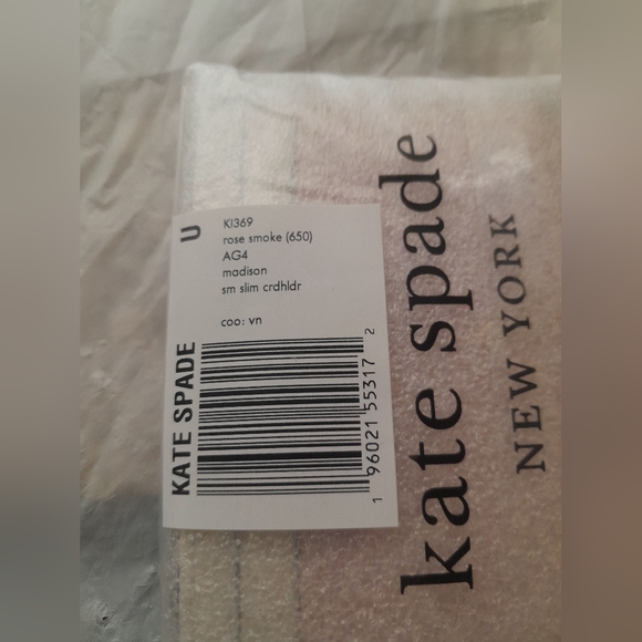 New Kate Spade Madison Card Holder In Rose Smoke Color NWT - Picture 9 of 13